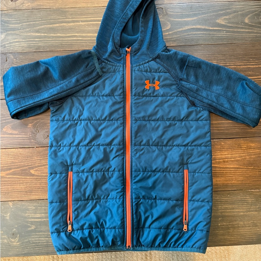 Under Armour Navy and Orange Hooded Jacket